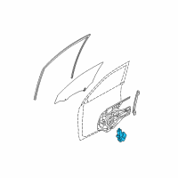OEM 2006 Hyundai Tucson Motor Assembly-Power Window Regulator, RH Diagram - 82460-2E000