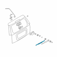 OEM 2009 Ford Explorer Rear Blade Diagram - 6L2Z-17528-AA