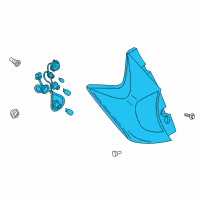 OEM Nissan Versa Note Combination Lamp Assy-Rear, RH Diagram - 26550-3WC0A
