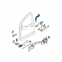 OEM 2014 Nissan Titan Cylinder Set - Door Lock, RH Diagram - H0600-7S00J