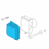 OEM 2008 Pontiac G8 Electronic Brake And Traction Control Module Kit Diagram - 92203497