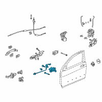 OEM Acura Cylinder, Driver Side Door Diagram - 72185-SEP-A01