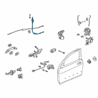 OEM Acura TL Cable Assembly, Right Front Door Lock Diagram - 72133-SEP-A01