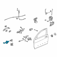 OEM Acura TSX Checker, Left Front Door Diagram - 72380-SEA-E02