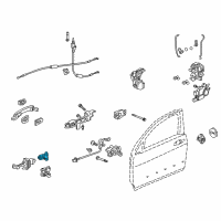 OEM Honda Fit Hinge, Left Front Door (Upper) Diagram - 67450-S5D-A01ZZ