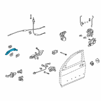 OEM 2008 Acura TL Handle, Driver Side (White Diamond Pearl) Diagram - 72181-SEP-A01ZD