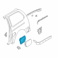 OEM 2000 Nissan Quest Base-Filler Lid Diagram - 78120-7B030