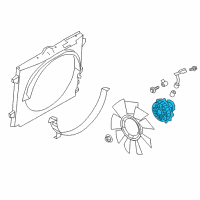 OEM Nissan Titan XD Coupling-Fan Diagram - 21082-EZ40A