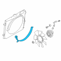 OEM Nissan Shroud-Radiator, Lower Diagram - 21477-EZ40A