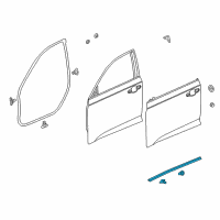 OEM 2021 Honda Accord SEAL, FR- DR (LOWER) Diagram - 72328-TVA-A11