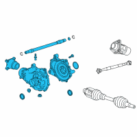 OEM Cadillac Carrier Assembly Diagram - 84169554