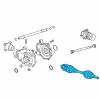 OEM 2019 Cadillac CT6 Axle Diagram - 84509595