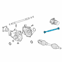 OEM 2016 Cadillac CT6 Front Axle Propeller Shaft Assembly Diagram - 23336889