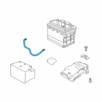 OEM Saturn Cable, Battery Negative Diagram - 13136384