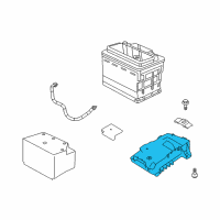 OEM Saturn Tray, Battery Diagram - 13234223