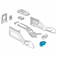 OEM 2015 Dodge Journey CUPHOLDER-Console Diagram - 68105489AA