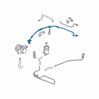 OEM Acura TSX Hose, Power Steering Feed Diagram - 53713-SDC-A02