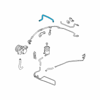 OEM Acura TSX Hose, Power Steering Return Diagram - 53734-SDA-A01
