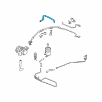 OEM Hose, Power Steering Return Diagram - 53734-SDA-A01