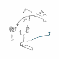 OEM Acura TSX Pipe, Power Steering Combination Return Diagram - 53779-SEA-G00