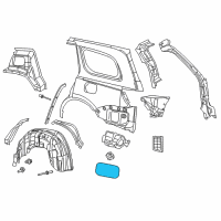 OEM 2020 Jeep Grand Cherokee SILENCER-WHEELHOUSE Inner Diagram - 68161173AA