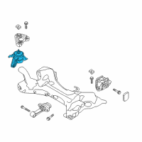 OEM 2017 Hyundai Sonata Engine Mounting Bracket Assembly Diagram - 21810-C1120