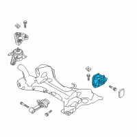 OEM 2017 Hyundai Sonata Transaxle Mounting Bracket Assembly Diagram - 21830-E6000