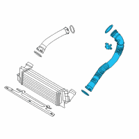 OEM 2017 BMW X5 Charge-Air Duct Diagram - 13-71-8-603-096