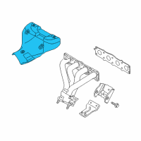 OEM Hyundai Tucson Protector-Heat Upper Diagram - 28525-2G300