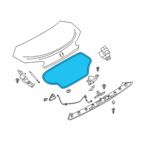 OEM 2019 BMW Z4 TRUNK LID GASKET Diagram - 51-76-9-448-728