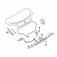 OEM BMW BOWDEN CABLE, EMERGENCY UNLO Diagram - 51-24-7-442-625