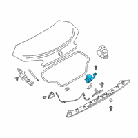 OEM BMW Z4 TRUNK LID LOCK Diagram - 51-24-7-385-921