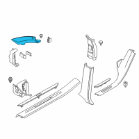 OEM 2017 BMW X5 LEFT COLUMN A COVER Diagram - 51-43-7-852-991