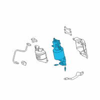 OEM 2014 Acura TSX Converter, Rear Primary Diagram - 18290-R70-A10