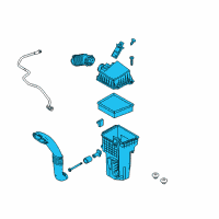 OEM 2011 Ford Fiesta Air Cleaner Assembly Diagram - BE8Z-9600-A