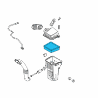 OEM 2013 Ford Fiesta Filter Element Diagram - BE8Z-9601-A