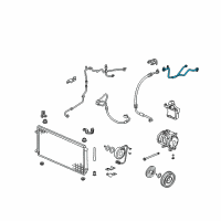 OEM 2010 Honda Pilot Pipe Assembly, Suction Diagram - 80321-STX-A02