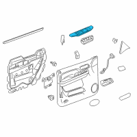 OEM 2013 GMC Yukon Switch Bezel Diagram - 20922535