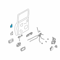 OEM 2001 Nissan Frontier Hinge Assy-Rear Door, Upper LH Diagram - 82401-3S30A