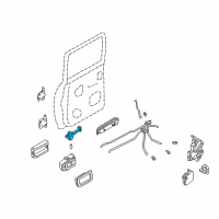 OEM 2001 Nissan Frontier Link-Check, Rear Door Diagram - 82430-2S400