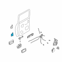 OEM 2001 Nissan Frontier Hinge Assy-Rear Door Diagram - 82421-10Y0A