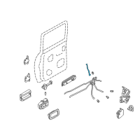 OEM Nissan Xterra Rod Assy-Outside Handle Diagram - 80620-3S500