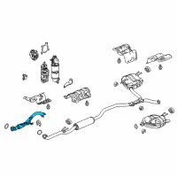 OEM 2022 Honda Accord Pipe A Assy., Exhuast Diagram - 18200-TVA-A03