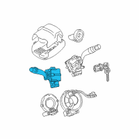 OEM 2004 Toyota Camry Headlamp Switch Diagram - 84140-08070