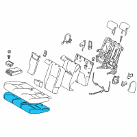 OEM 2020 Lexus NX300h Pad Sub-Assembly, RR Sea Diagram - 71503-78030