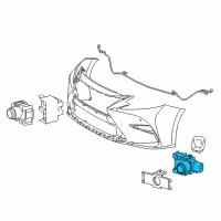 OEM Lexus ES300h Sensor, Ultrasonic Diagram - 89341-06050-E0