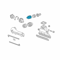 OEM 2005 Honda Accord Muffler A, Fan Diagram - 1J641-RCJ-013