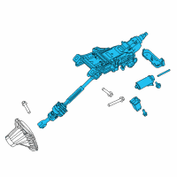 OEM 2015 Ford Edge Column Assembly Diagram - F2GZ-3C529-AF