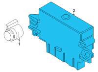 OEM Ford Maverick MODULE - PARKING AID SYSTEM Diagram - LU5Z-15K866-F