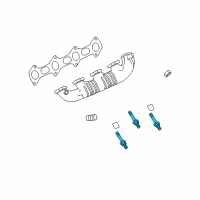 OEM Ford E-350 Super Duty Manifold Stud Diagram - 3C3Z-9S425-AA